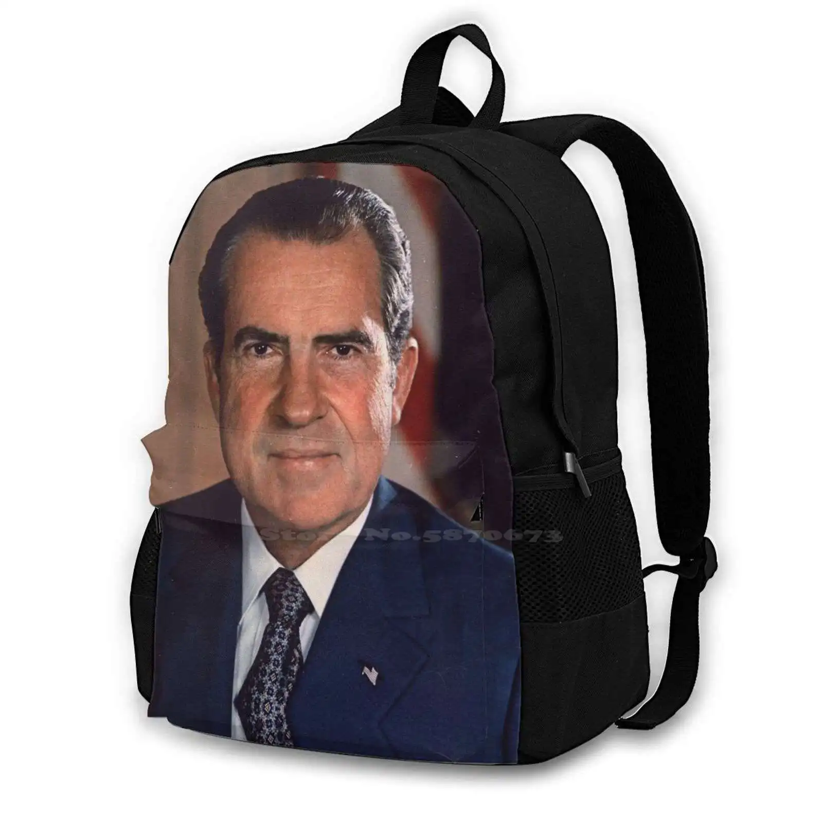 

Backpack For Student School Laptop Travel Bag Richard President