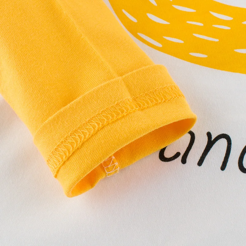 

2020 ins cotton cartoon basic fruit long sleeve t-shirt cute boy girl tshirt tops sweatshirt kid children pajamas shirt new