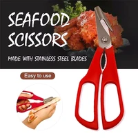 multifunctional seafood scissors for lobster fish shrimp crab seafood scissors detachable shells shears kitchen cooking tools