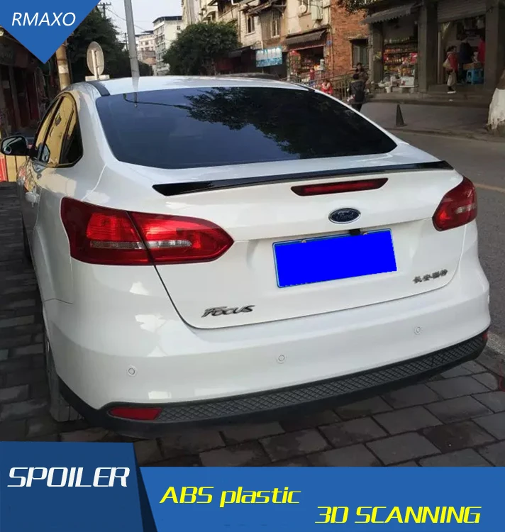 Спойлер для фокусировки 2015 2017 задний спойлер из АБС материала заднего крыла