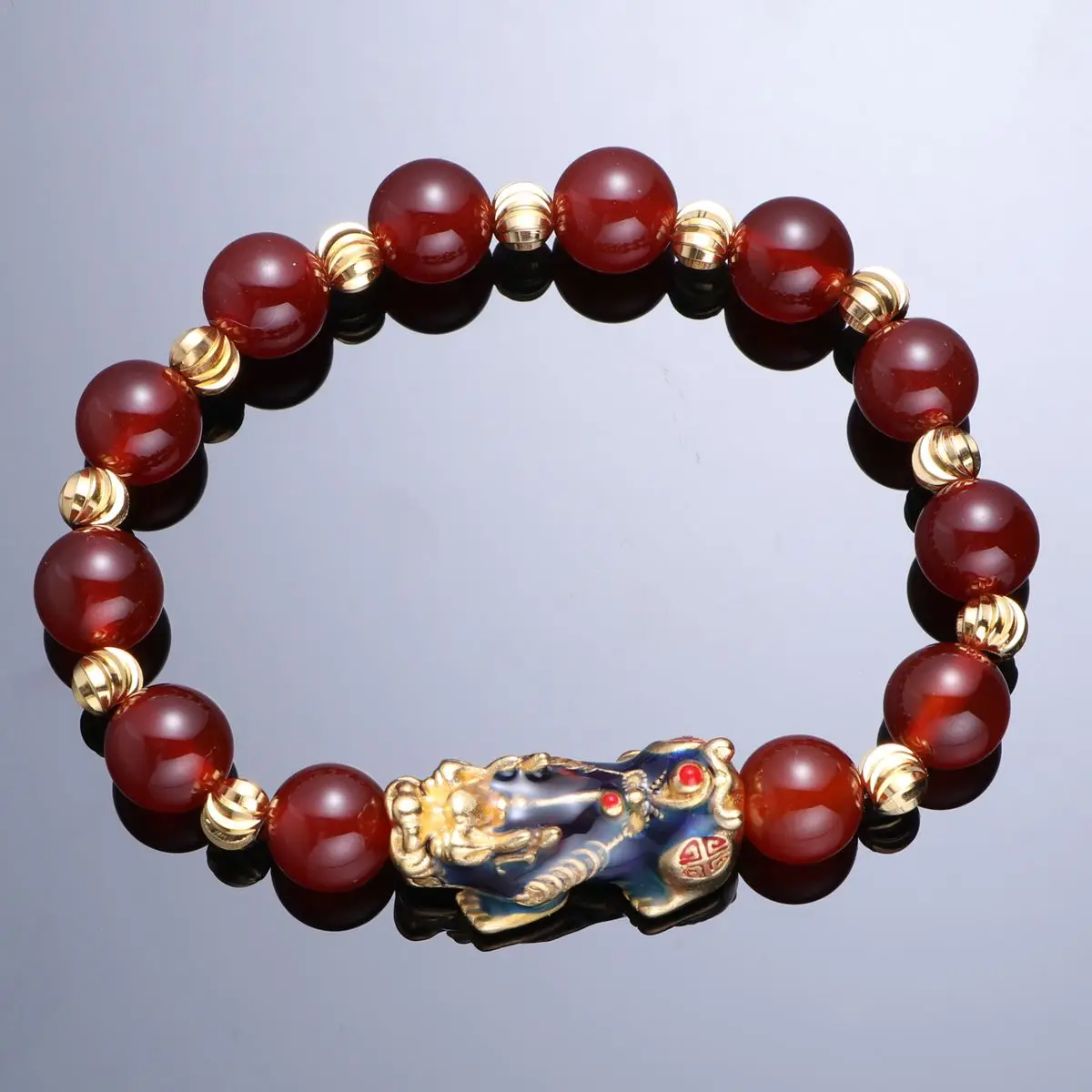 1 шт. передачи бисер браслет Россыпное Золото Храбрый обсидиан Thermochromic ювелирное