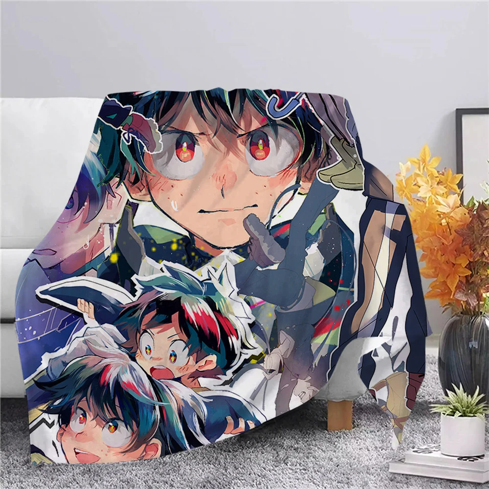 

Anime Mein Hero Wissenschaft Flanell Decke 3D Gedruckt Flanell Decke für Bett Hause Dekoration Reise Büro Wirft Decke