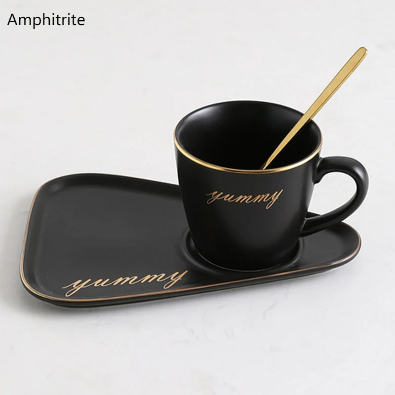 

Ceramic Mug Coffee Cup And Saucer Set Dessert Cutlery Afternoon Tea With Tray Spoon Luxury Phnom Penh And Simple Creative Mugs