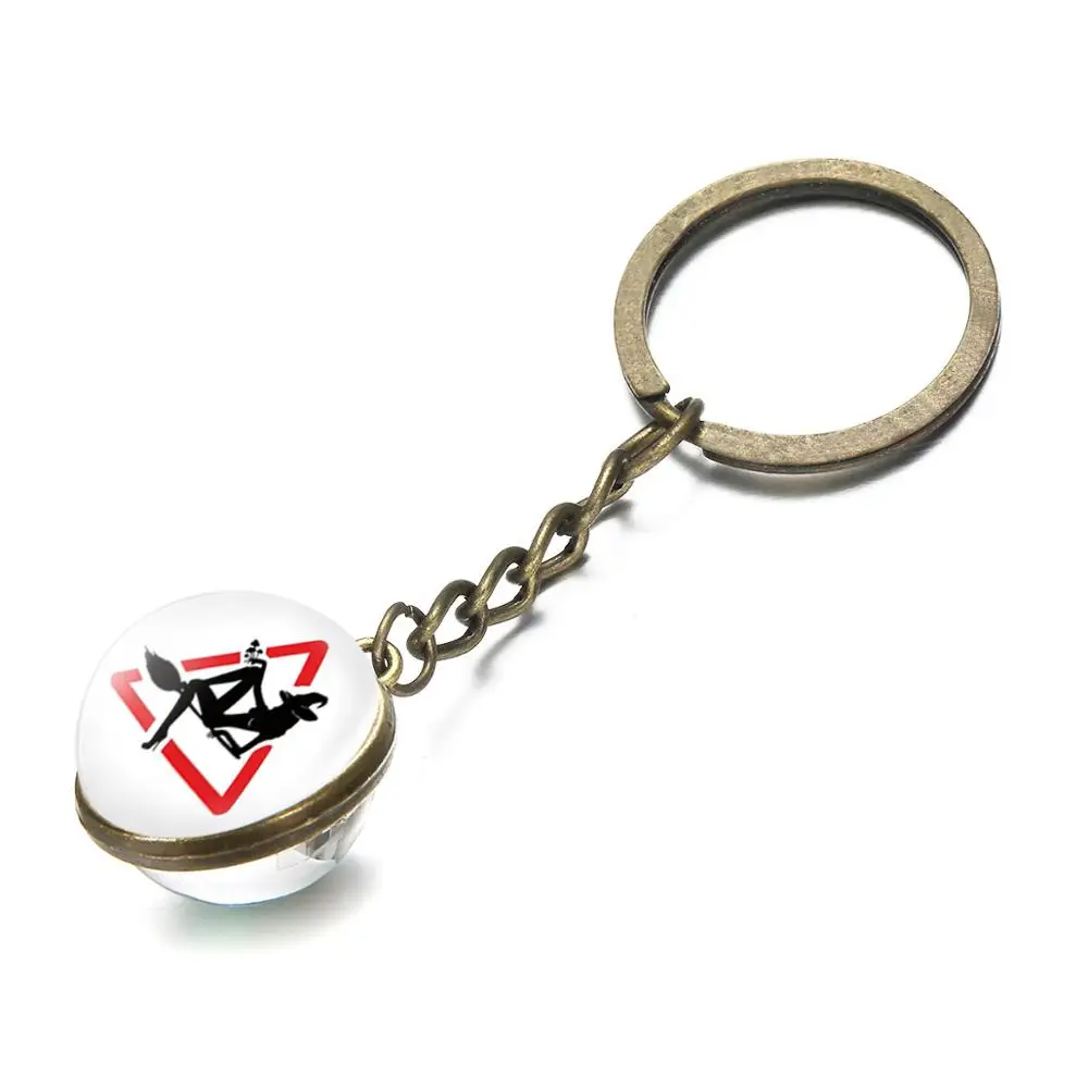 Творческий 3D отпечаток кулон брелки для ключей волк собаки кролика в искусстве