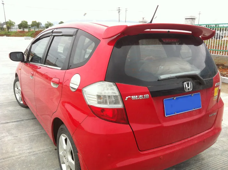 Спойлер для хэтчбека Honda Jazz Fit 2008 2013 высококачественный спойлер из ABS материала