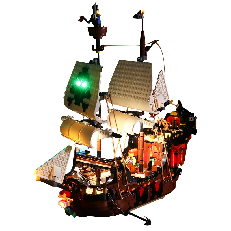 

The Led Light Set For CREATOR Pirates Ship Toys Lighting Set Compatible For 31109 (only Led Lights Accessoriess)