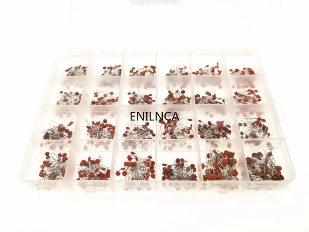 Набор керамических конденсаторов 960 шт./лот 2pf 0. 1 мкФ 50 в набор 24 значения * 40 шт.