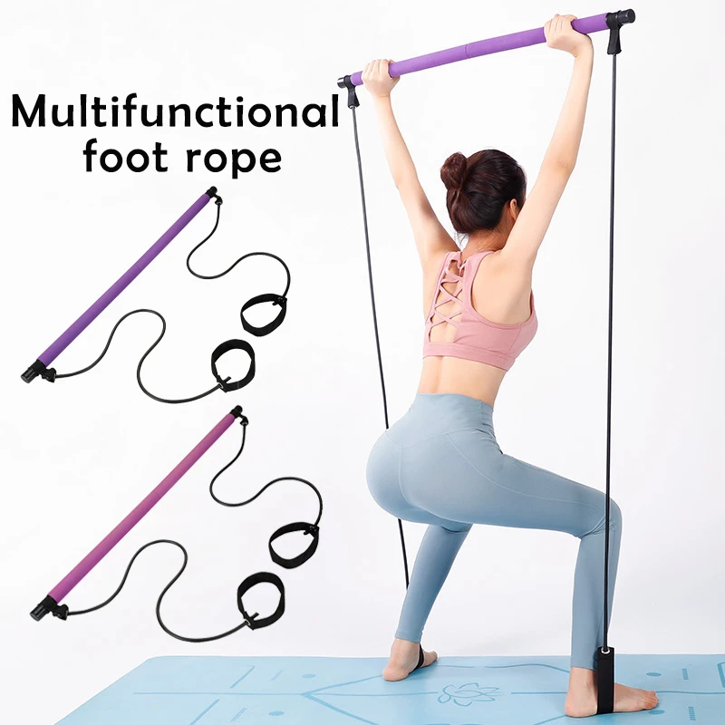 Тяговые стержни для йоги портативные дома тренажерного зала тела брюшного