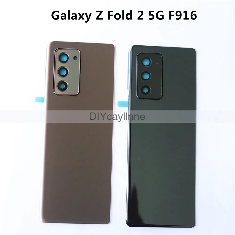 Новое заднее стекло для Samsung Galaxy Z Fold2 5G Fold 2 F916U F916B Крышка батарейного отсека