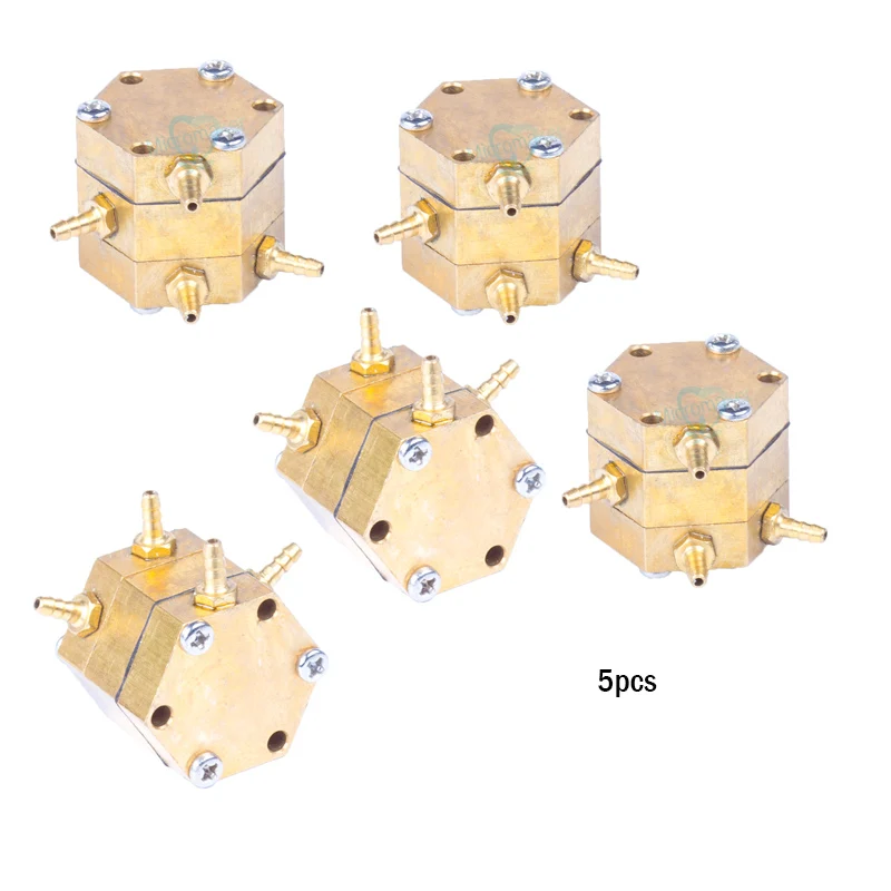 Стоматологический шестигранный водяной воздушный клапан медь 3 мм 4 разъема