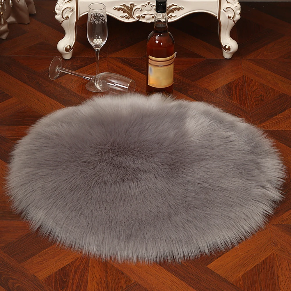 Мягкий ковер из искусственной овчины чехол для стула шерсти теплый ворсистый