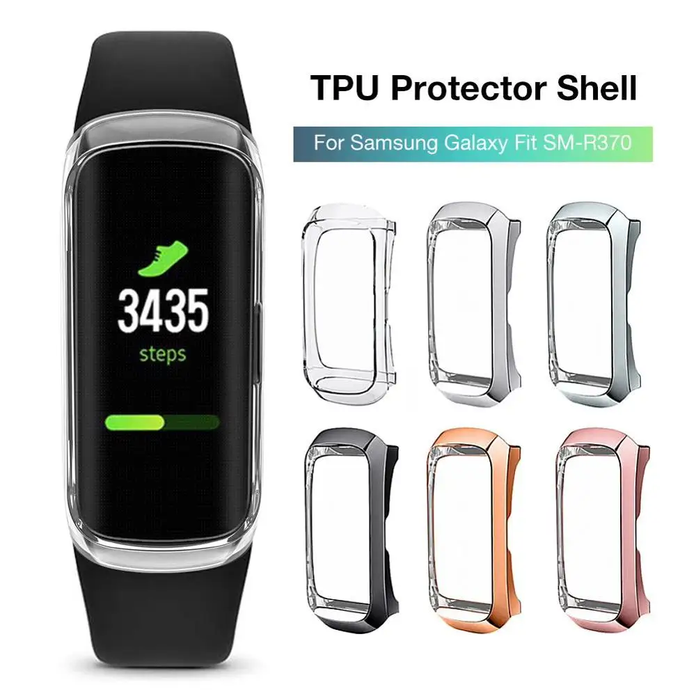 360 градусов ТПУ защитный чехол для samsung Galaxy Fit SM R370 умный браслет Защитное