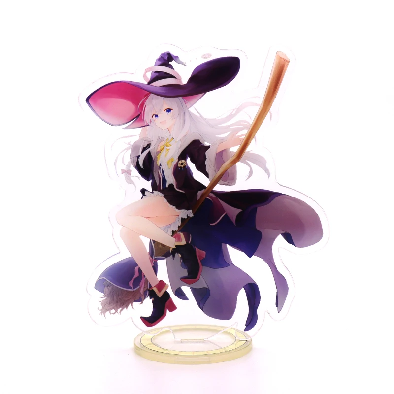 

Anime Wandering Witch The Journary of Elaina BL Desk Decor Acrylic Toy Cosplay Stand Model Double-Side Transparent Plate Gift