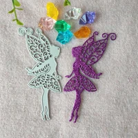 new angel fairy flower fairy girl cutting die scrapbook mould embossing card diy handicrafts