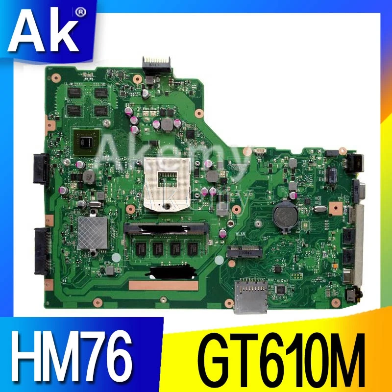 

AK X75VC Laptop motherboard For ASUS X75VB X75VC X75V X75VD mainboard GT610M 4GB-RAM HM76 Support i3 i5 i7
