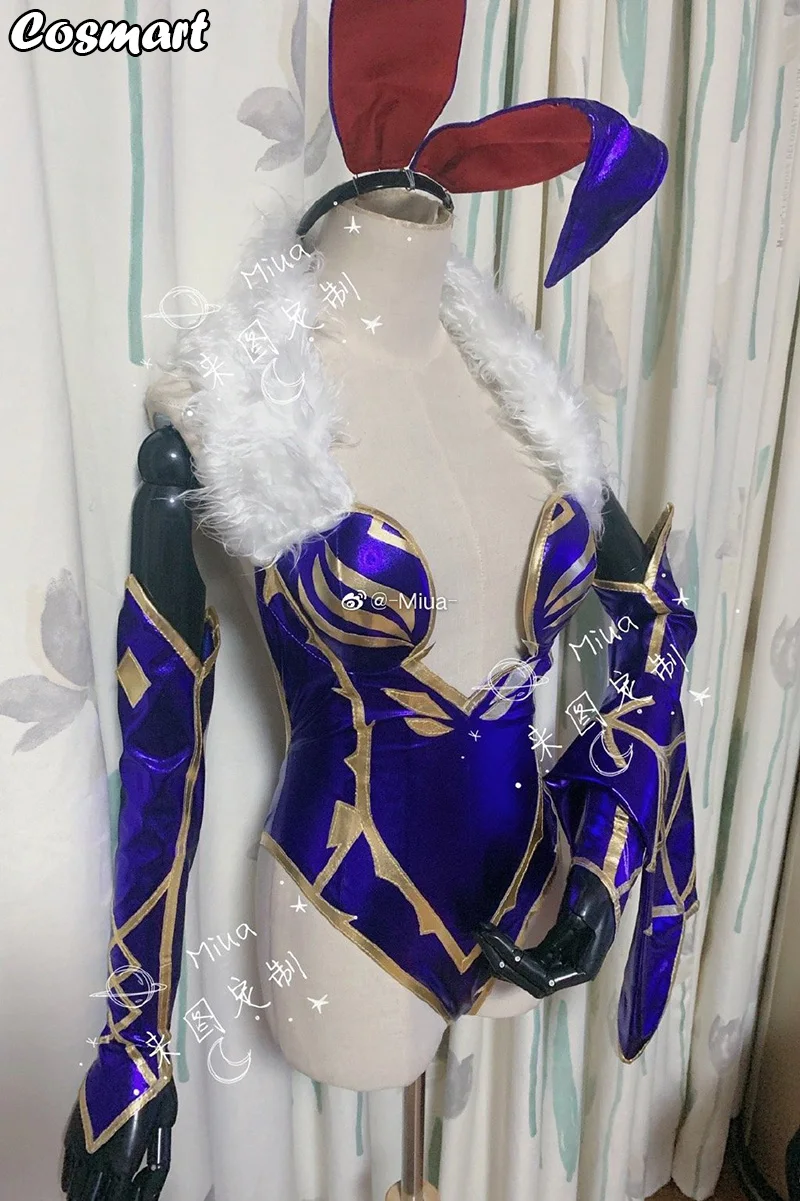 

[Customize] Fate/Grand Order FGO Arutoria Saber Alter Bunny Girl Uniform Cosplay Costume With Horn Halloween Suit For Women Outf