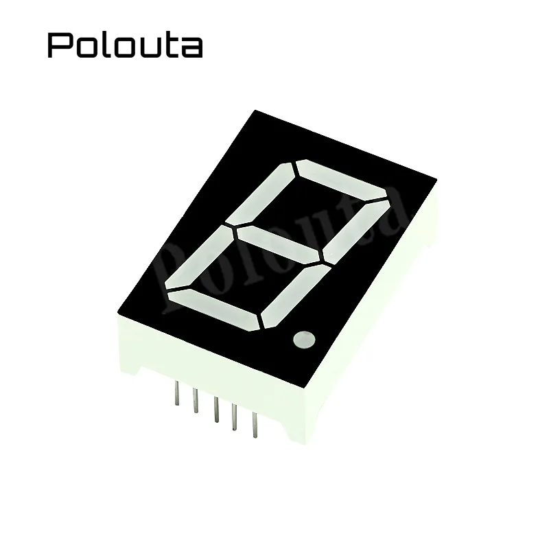

12 PCS/ot Polouta 1.0 Inch LED Display Digital Tube Cathode And Anode Highlight Red 1bit Dual-Core Digital Tube Free Shipping