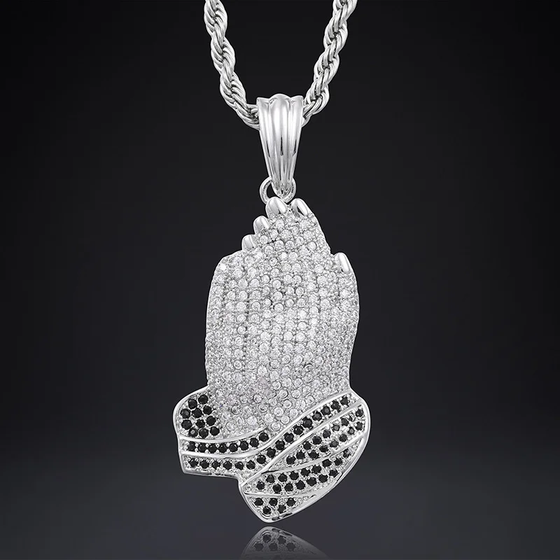 

Zircon Pendant prayer pendant hip hop