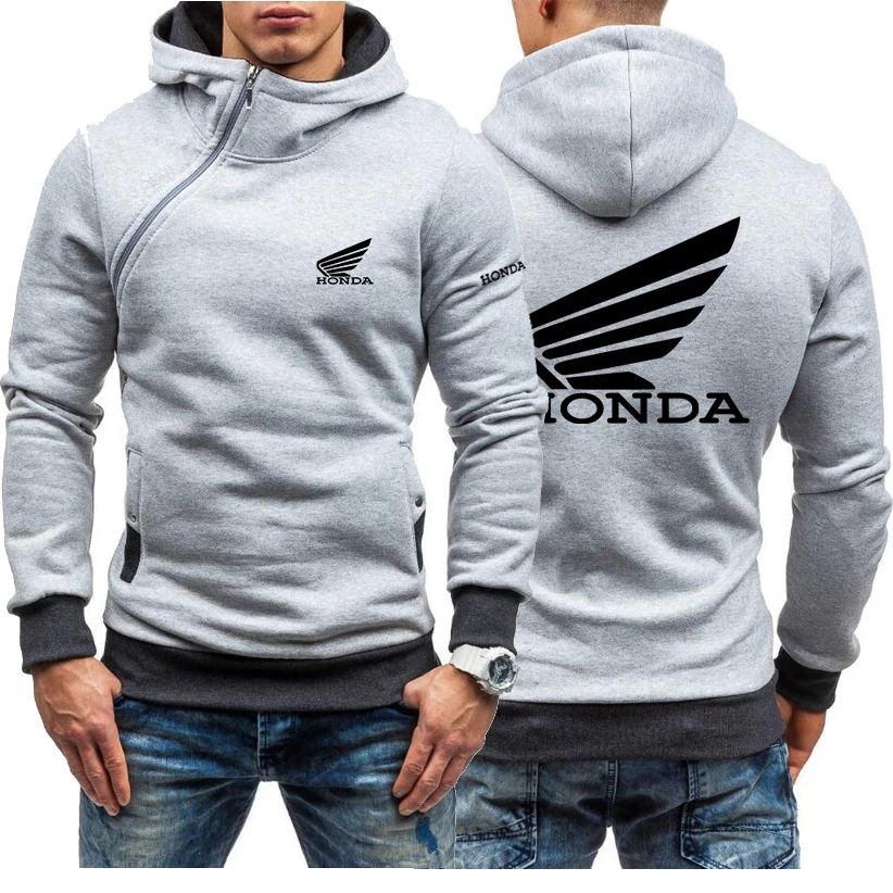 

2021 spring fall men Honda logo hoodie zipper clothing fashion casual zipper sweatshirt jacket top