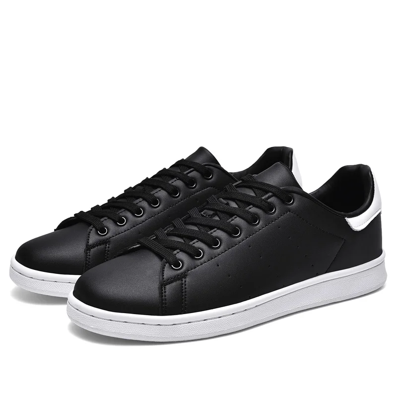 

Men Casual Shoes 2019 Fashion Solid Color Men Vulcanized Shoes Lace-up Casual White Boys Couples New Shoes Men Sneakers