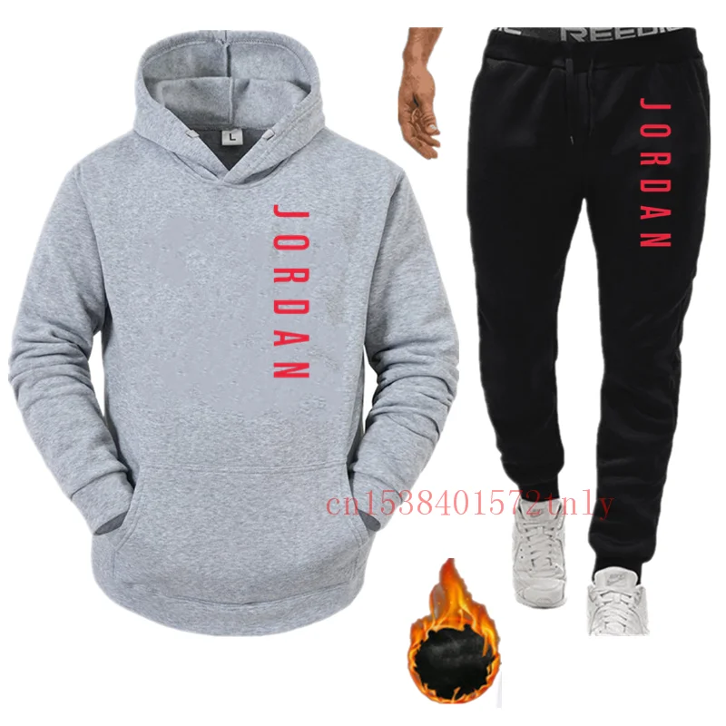 

New autumn men's suit 2-piece Hoodie + pants sports suit casual men's / women's Sweatshirt sportswear brand sportswear