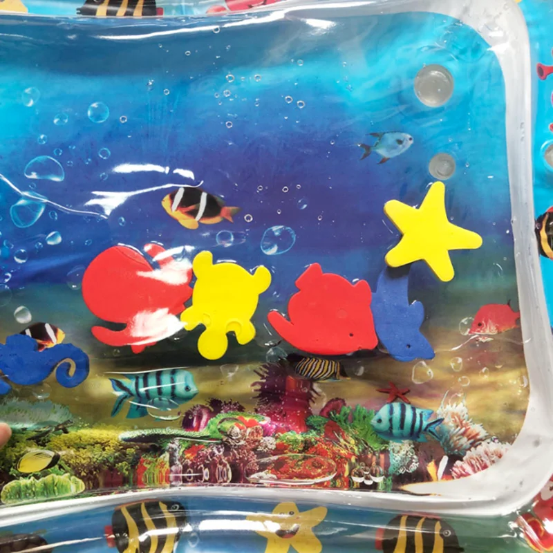 Детский коврик для игры в воду животик игрушки новорожденных игровой из ПВХ