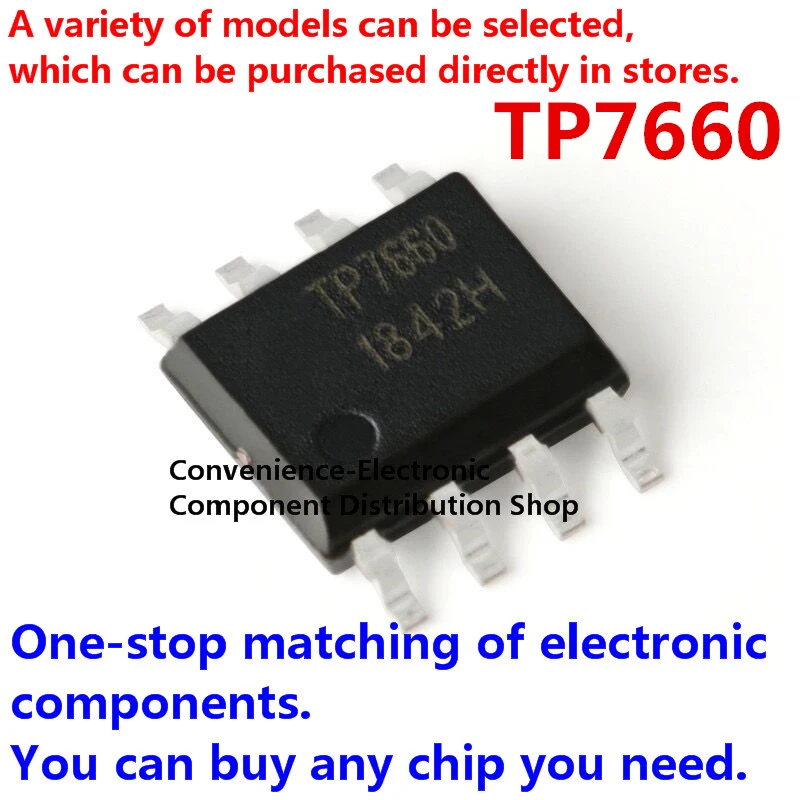 

5PCS/PACK TP7660 SMD TP7660H chip SOIC-8 DC/DC charge pump voltage inverter IC