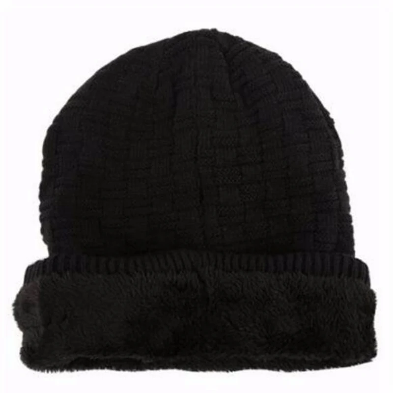 FULL-Wireless Bluetooth V4.2 Beanie Knitted Plus Velvet Winter Plaid Hat Headset Speaker Mic Hand-Free Music Mp3 Magic Warm Smar |