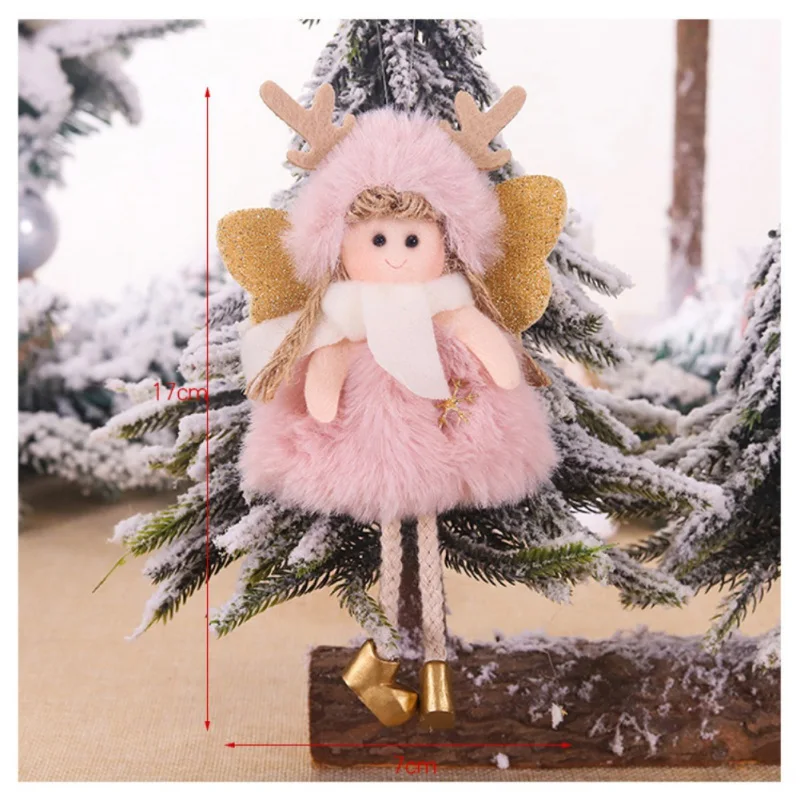 Рождественские Подвески плюшевый ангел милая кукла для девочек декоративные