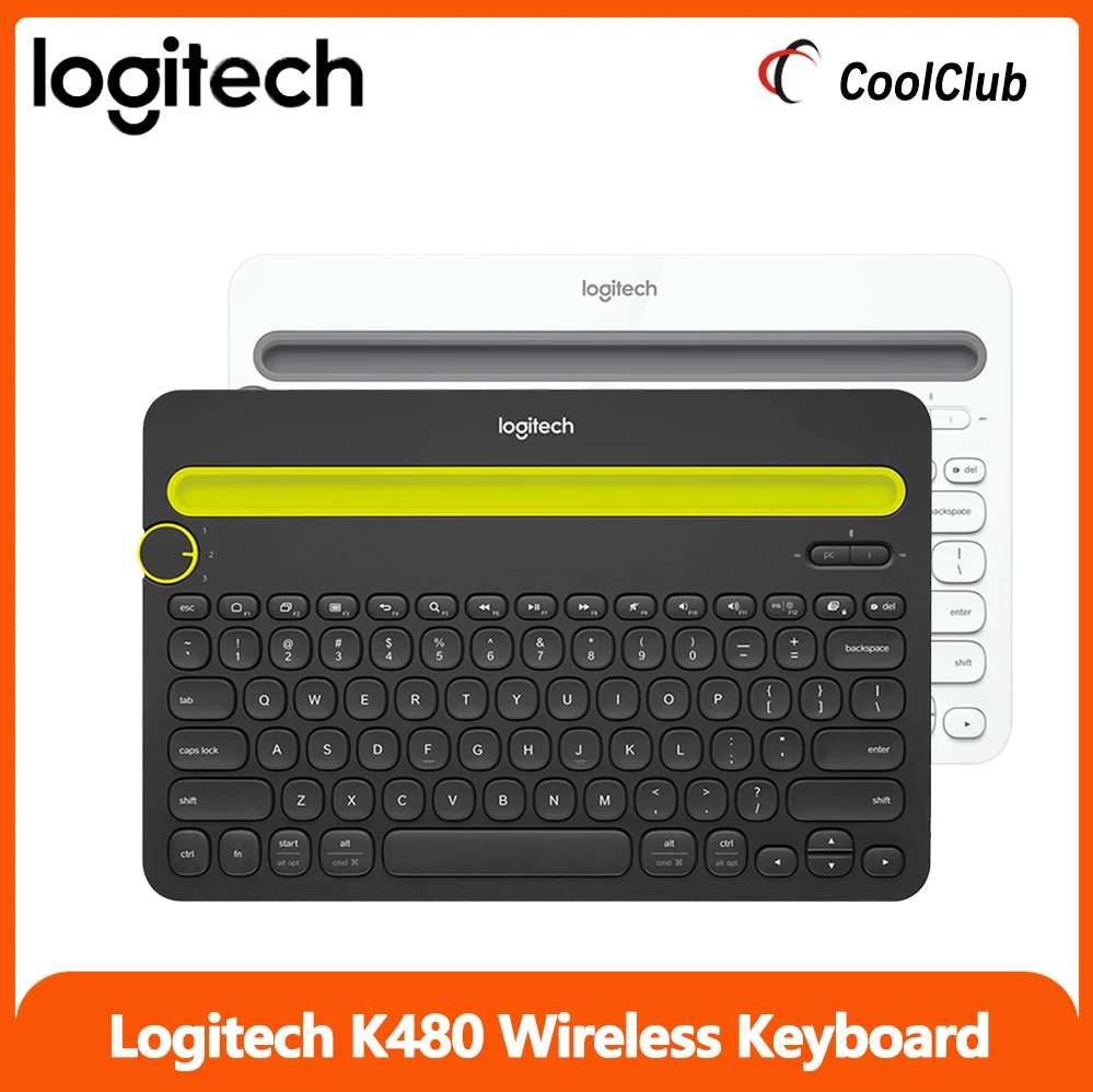 

Logitech K480 Wireless Bluetooth Keyboard Mobile Phone Tablet Pc Office Learning For Android Apple Multi Device Switching