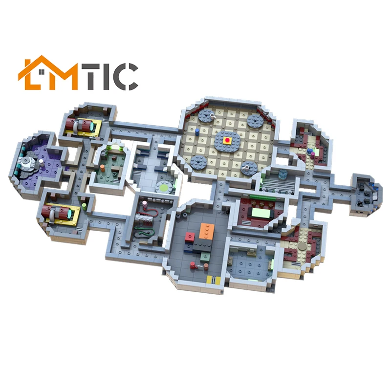 

MOC Between Us Micro Map Ship Base Building Blocks Diy Bricks Educational Collection Xmas Gifts For Children