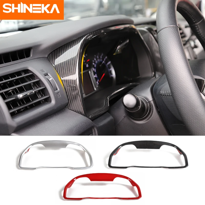 SHINEKA Interior Mouldings For Toyota 4Runner 2010+ Car Front Dashboard Decoration Frame Rings Trim sticker | Автомобили и
