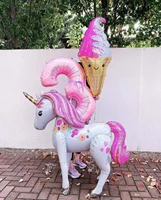 116cm 3d unicorn balloons wedding party layout decorative balloons baby shower girl birthday party toy decorations
