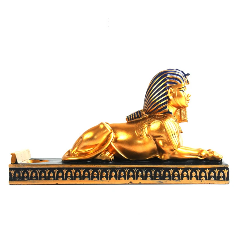 

Egyptian Pharaoh Sphinx Resin Statue Wine Holder Home Living Room Decoration Wine Bottle Rack Wine Support Shelf Ornaments