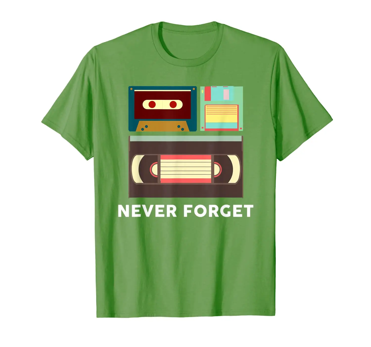 

Funny Never Forget Floppy Disk, VHS and Casette Tapes Shirts