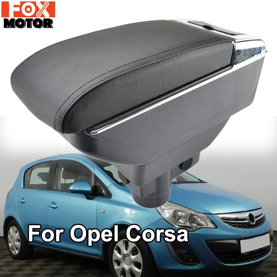 Подлокотник для Opel Vauxhall Corsa D 2006 - 2014 подлокотник двухслойный ящик хранения