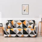 Квадратные Чехлы в клетку для дивана, защита для мебели в гостиной, пылезащитный эластичный чехол для дивана, большой чехол для дивана, 1234-местный