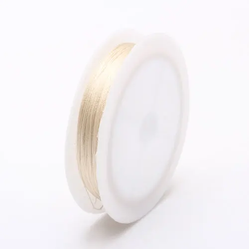 Beige 046 1roll/lot 0.3/0.5/0.7/1.0MM Mixed multicolor options Nylon Thread line/wire/rope choker earrings Bracelet necklace jewelry makin - Цвет: Beige 046