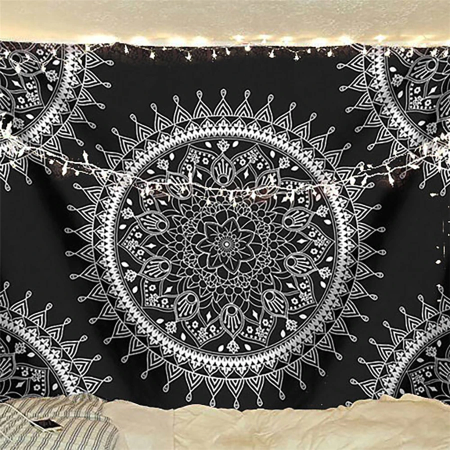 Индийская мандалла настенный гобелен богемный декор Висячие настенные гобелены