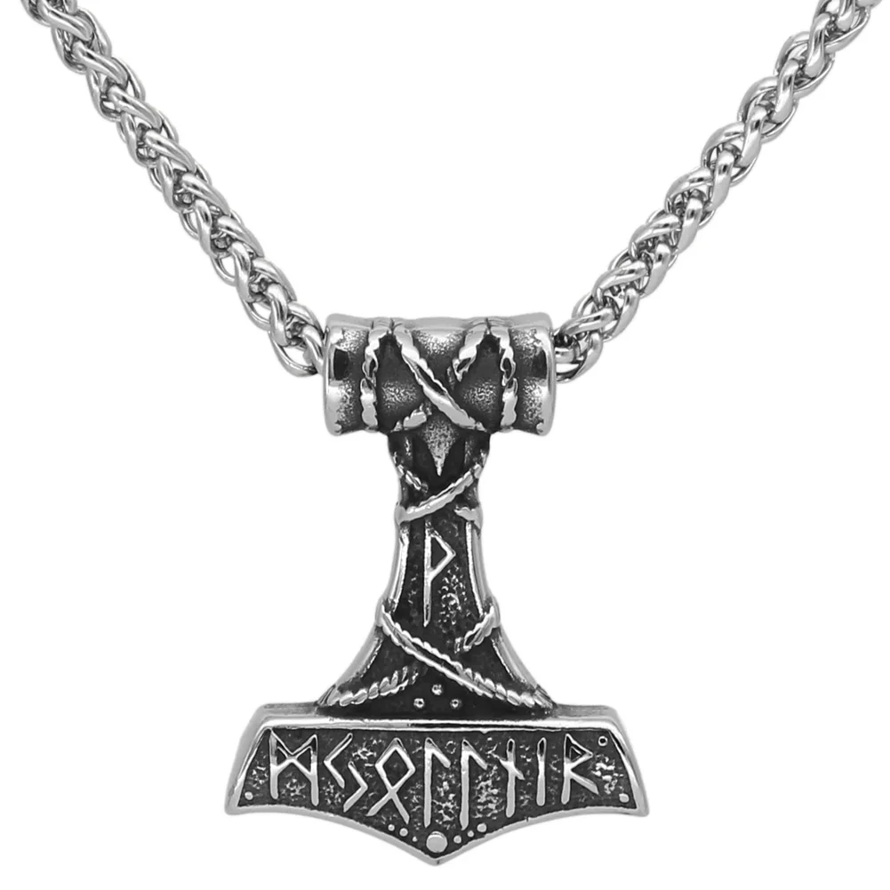 Подарок викингов для мужчин руны Тор раннее ожерелье мужские ювелирные изделия
