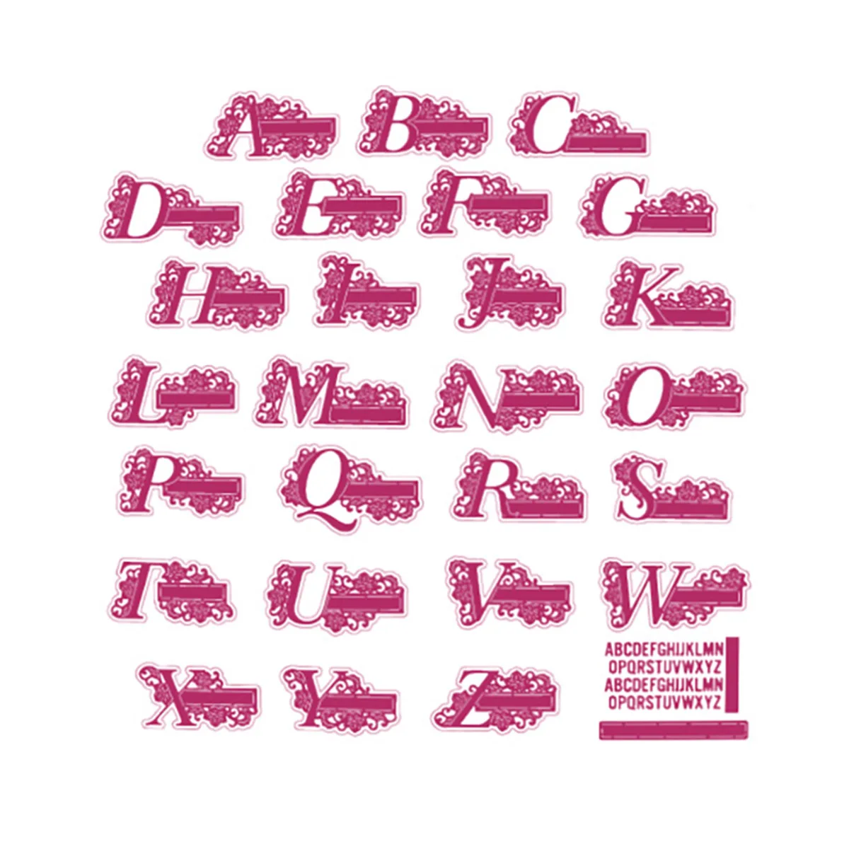 

Custom Alphabet Collection Metal Cutting Dies Scrapbook Diary Decoration Stencil Embossing Template DIY Greeting Card Handmade
