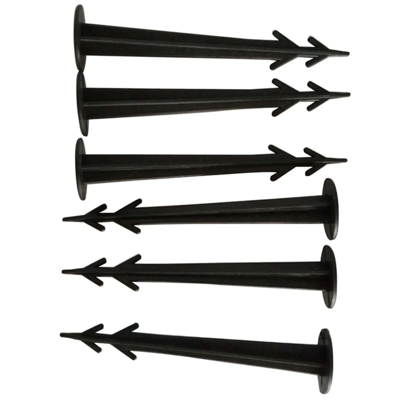 100Pcs Plastic Garden Cover Cloth Securing Stakes Spikes Lawn Pins Pegs Sod Staples Anchoring Turf Fixing Landscape | Строительство и