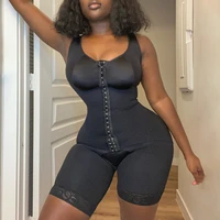 new women underwear compression bodysuit fajas skims high compression corset adjustable hook and eye open crotch blackshaperwea