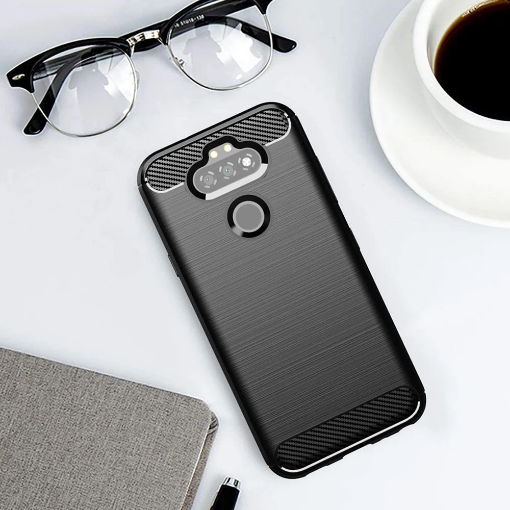 

Shockproof Phone Case For LG Aristo 5 Plus Case LG Aristo 5,LG K31,LG Phoenix 5,LG Fortune 3,Soft TPU Silicone Rubber Case