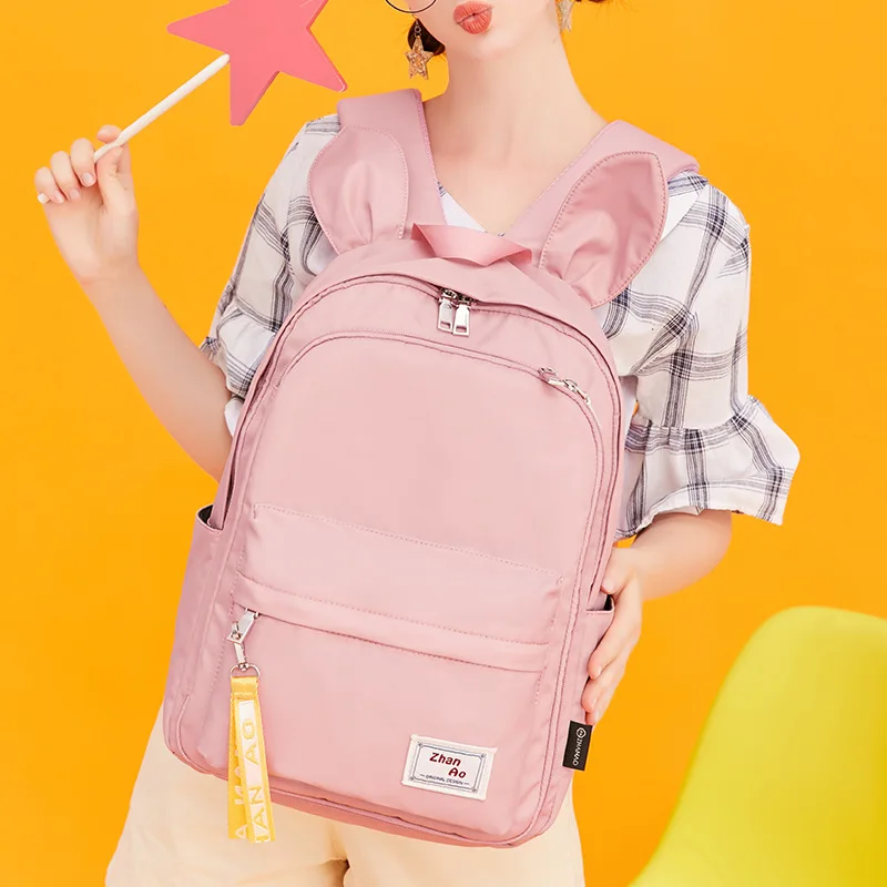 

2021 new cute multifunctional women's backpack fashion waterproof nylon backpack girls school bag student school bag
