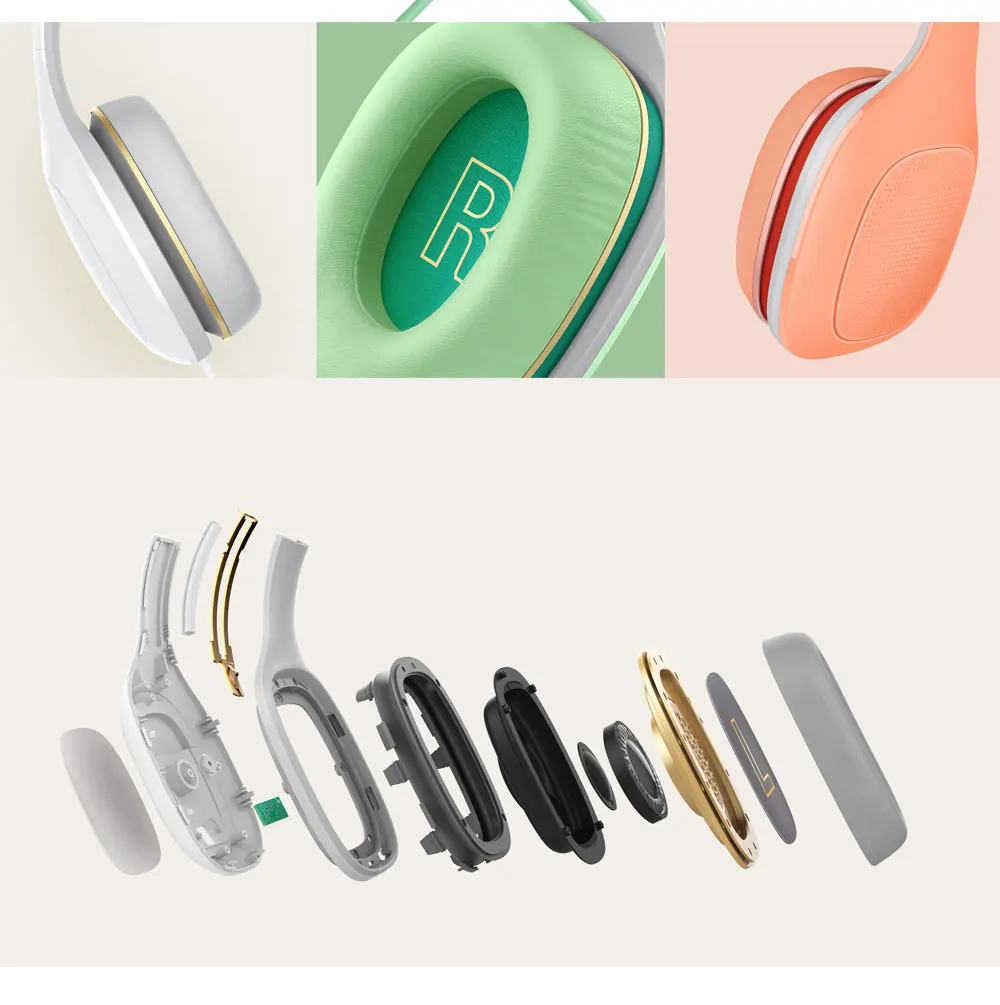 Оригинальные наушники Xiaomi Sterero Music Hi-Fi mi гарнитура комфорт мольберт наушники легкость version3.5 мм для мобильных телефонов Спорт