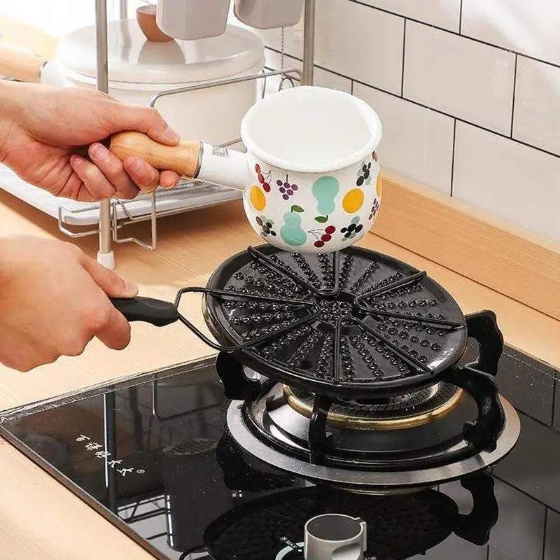 

Evenly Conduction Heat Diffuser Plate,Enamel Heat Conduction Gadgets Plate Accessories And Kitchen S6J5