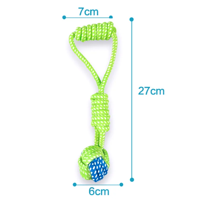 

2021 NEW Dog chewing cotton rope training toy knot interactive dog toy outdoor teeth cleaning bulldog dog pug toy dog toy