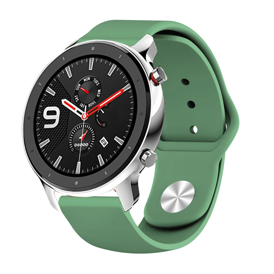 Спортивный силиконовый браслет для Huami Amazfit GTR 47 мм 42 мм браслет для Amazfit Stratos Pace 2 2S сменный ремешок для часов