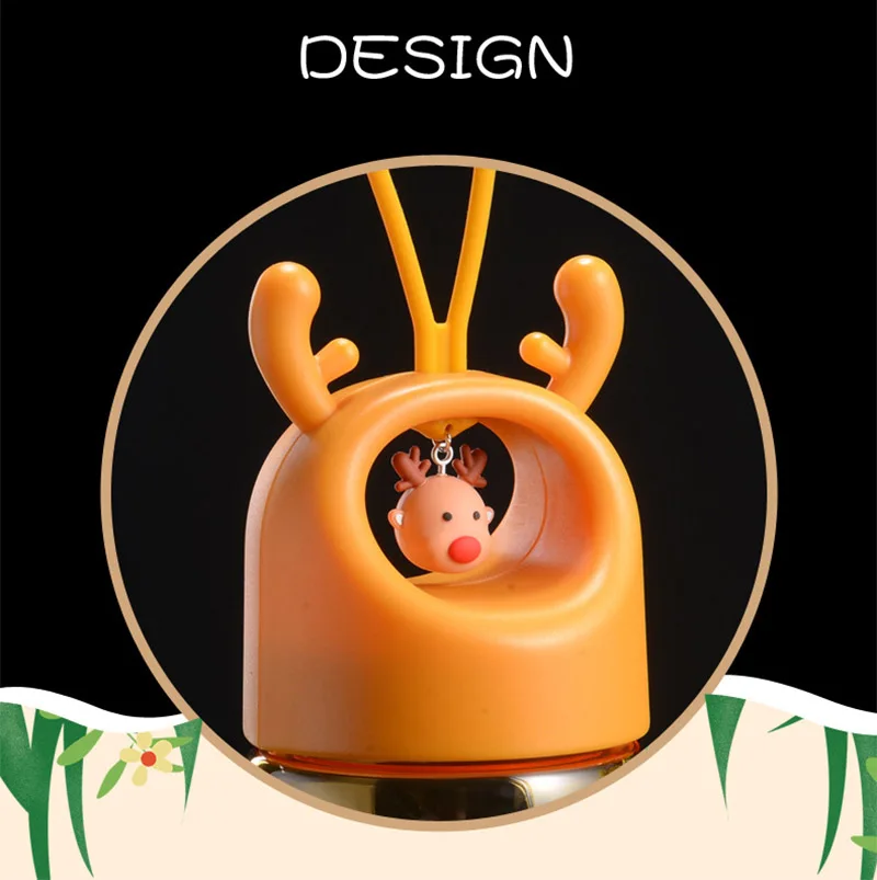 Креативная бутылка для воды милая подвеска в виде оленя медведя детский